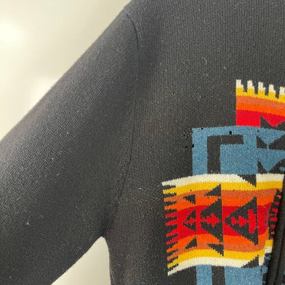 Pendleton Native Chief Joseph Pattern Cardigan Sweater Size Large *Flawed* Wool - Picture 6 of 8